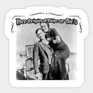 Bonnie & Clyde Sticker